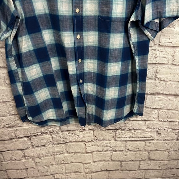 U.S. Polo Assn Short Sleeve Plaid Woven button down Shirt size 3XL - Picture 3 of 6